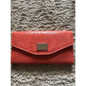 Nicole Nicole Miller Orange Clutch